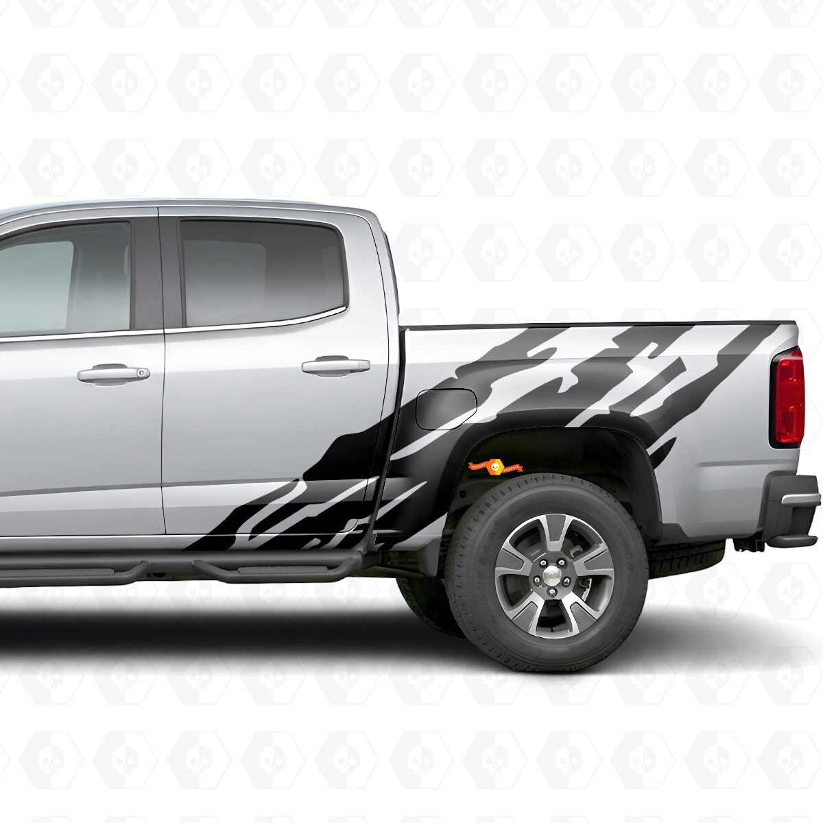 Strisce in Vinile Dentellate per Porta e Sponda per Chevrolet Colorado 2ª Generazione 2015-2022