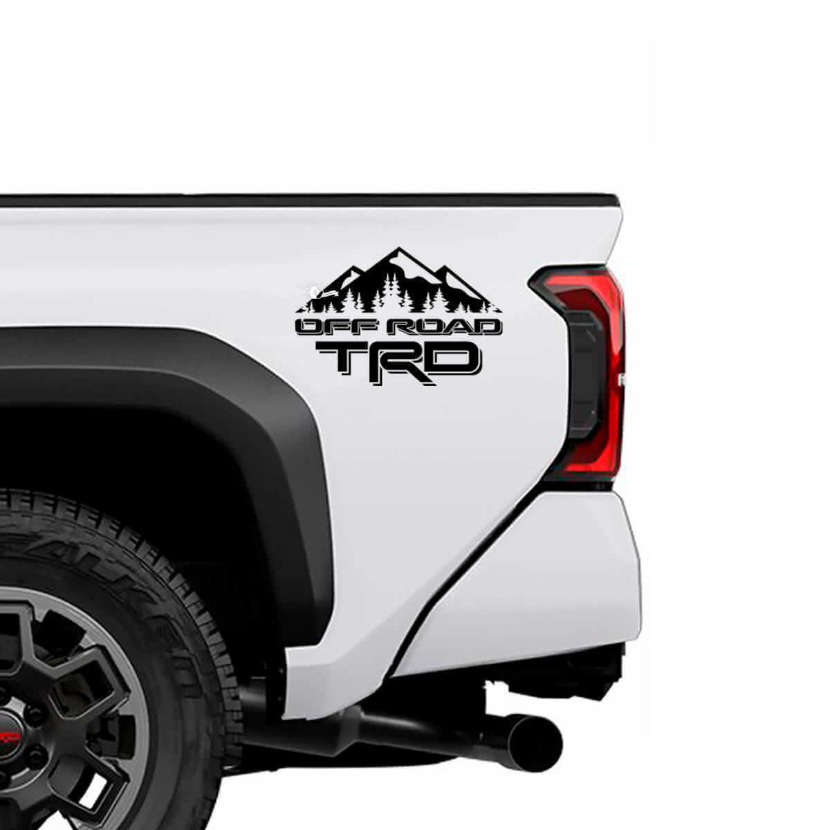 Adesivi in Vinile TRD Off Road Mountain per Pianali di Camion Toyota