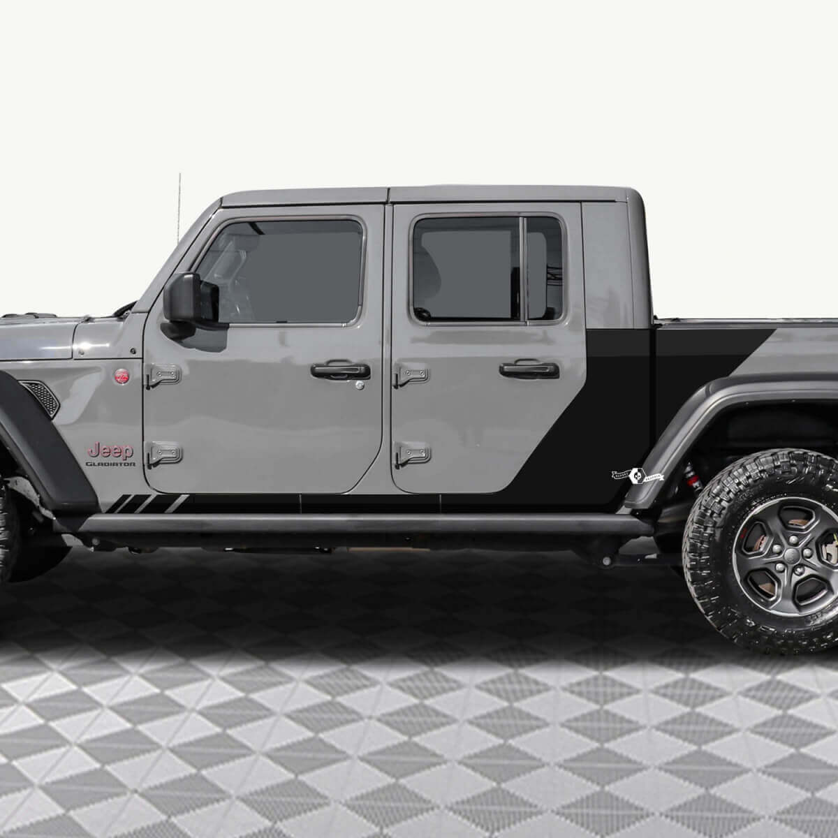 Porte laterali posteriori adesivo per decalcomania in vinile Fit Jeep Gladiator 2
