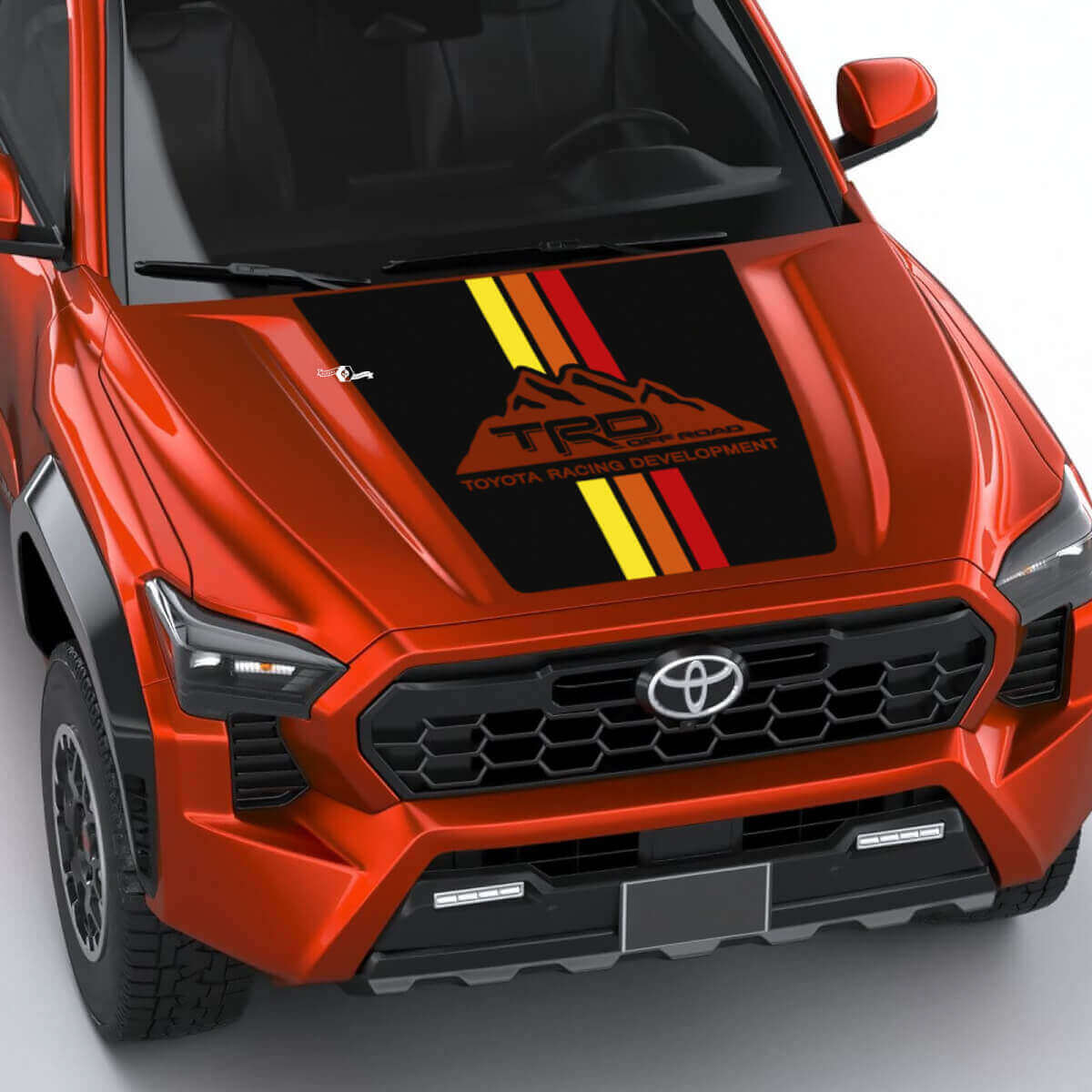 TRD MONTAGNE VINTAGE Heritage Stripes Hood Decal Adesivo per Toyota Tacoma 4th Gen
