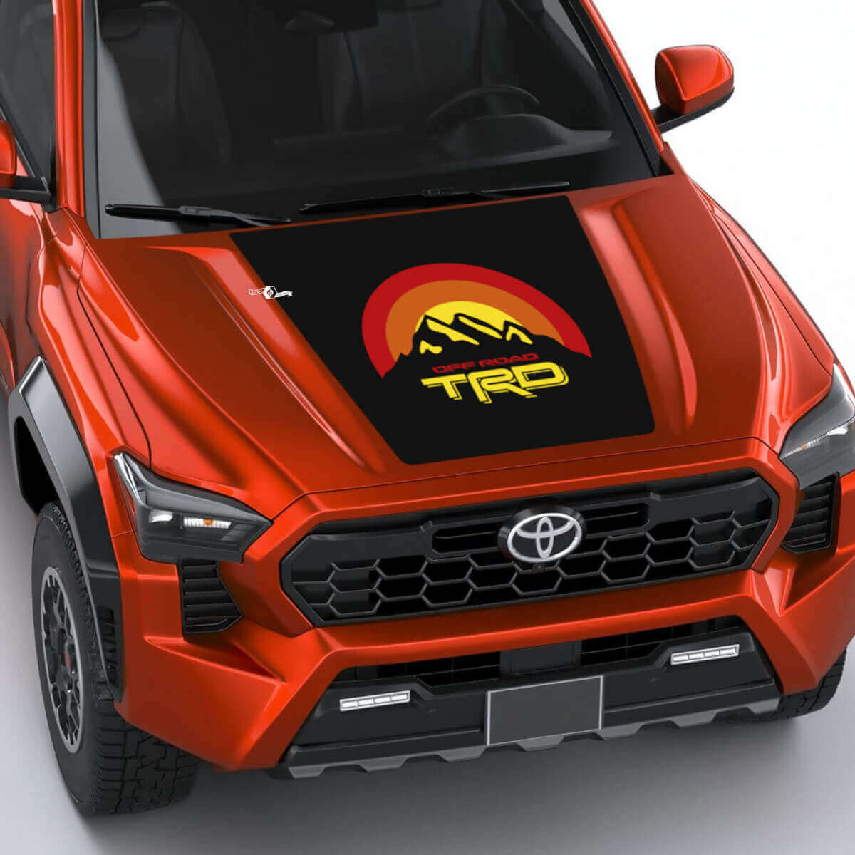 TRD MONTAGNE VINTAGE Heritage Suns Stripes Decal Adesivo per la Toyota Tacoma 4a Gen
