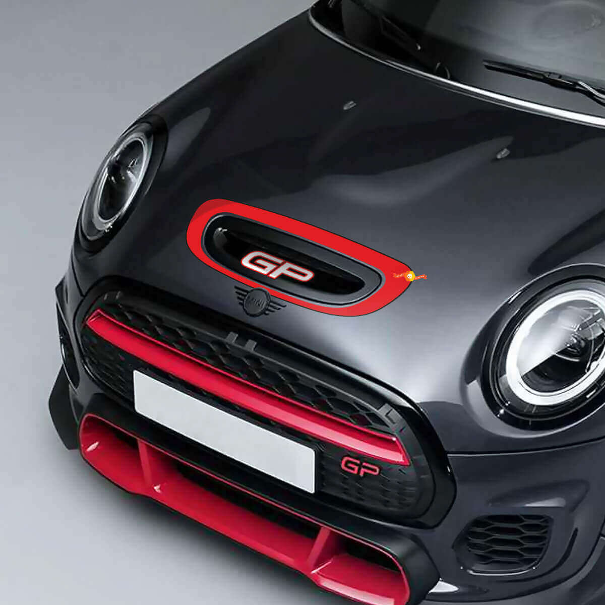 Adesivo in vinile per presa d'aria cofano GP per MINI Cooper GP2 GP3