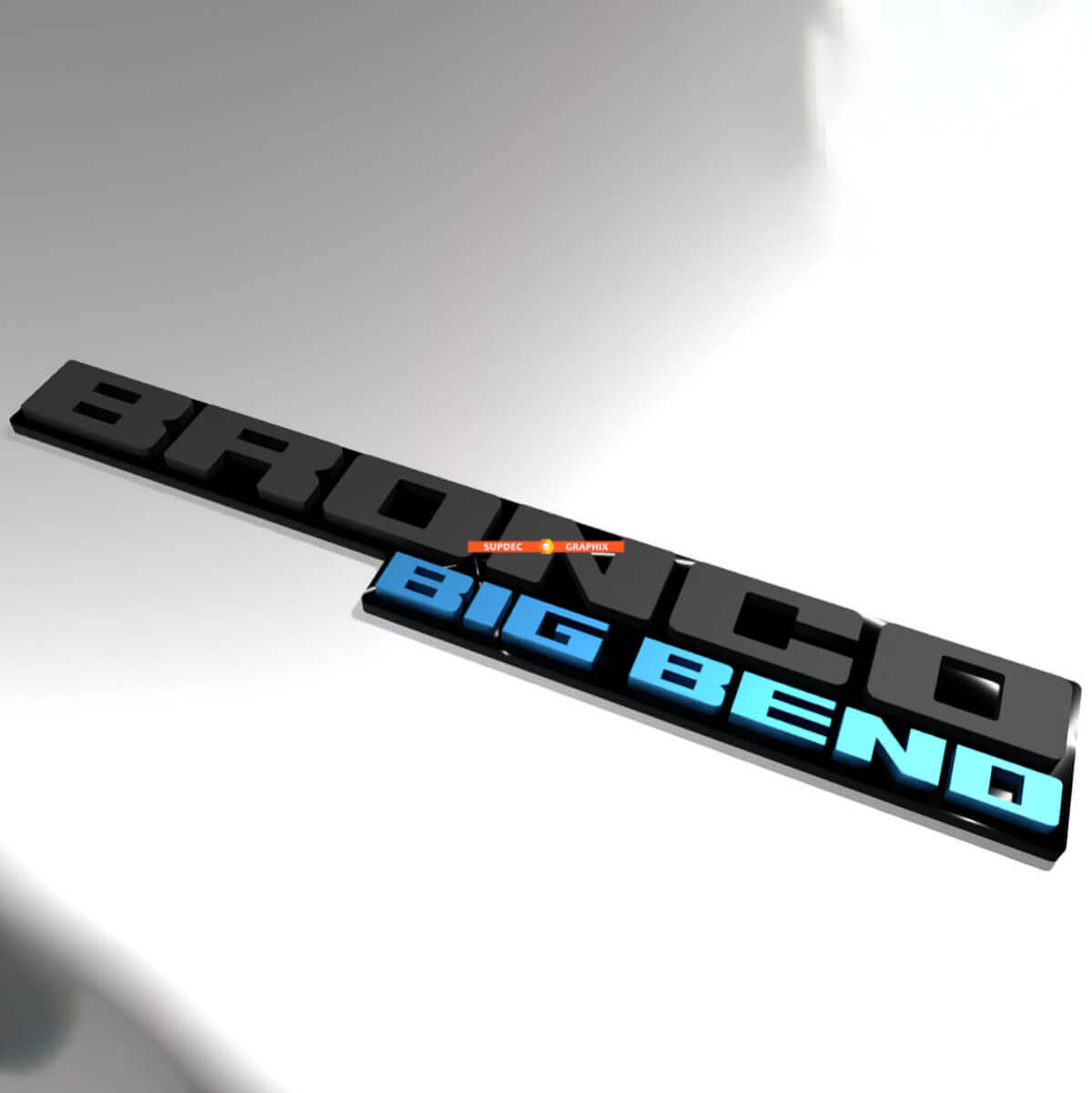 Stemmi parafango Emblema portellone Scritta Distintivo 3D per Ford Bronco Big Bend