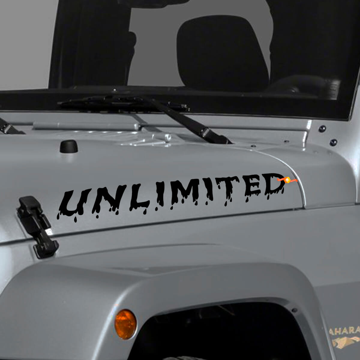 Adesivo laterale personalizzato per cofano Rubicon Unlimited per Jeep Wrangler
