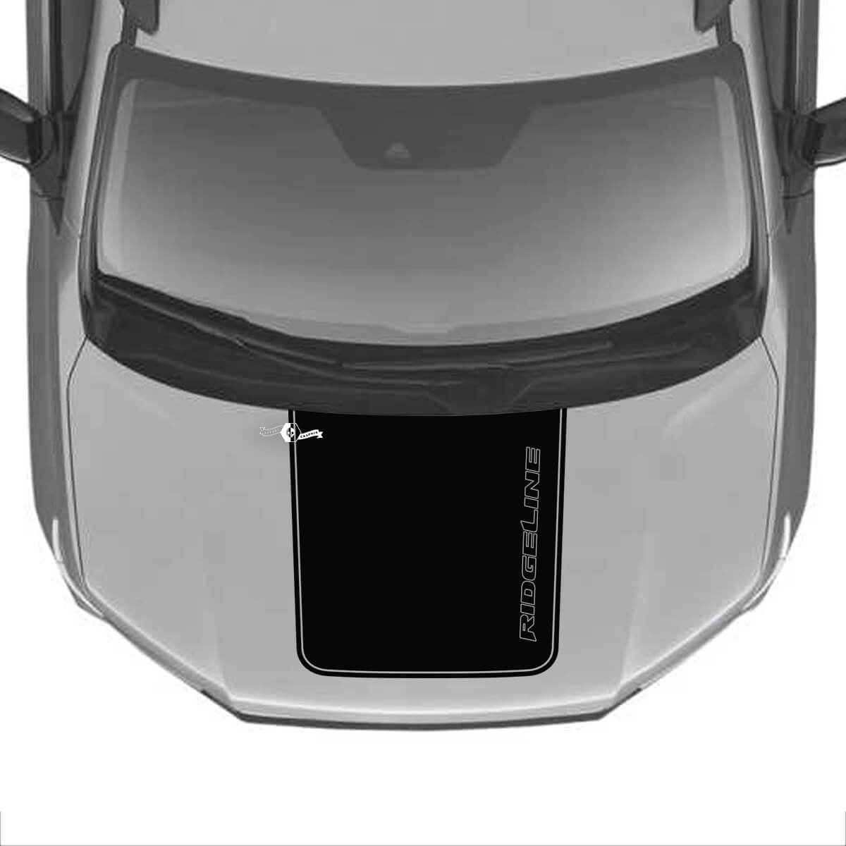Adesivi in vinile per il centro del cofano Sticker Graphics SupDec Design per Honda Ridgeline

