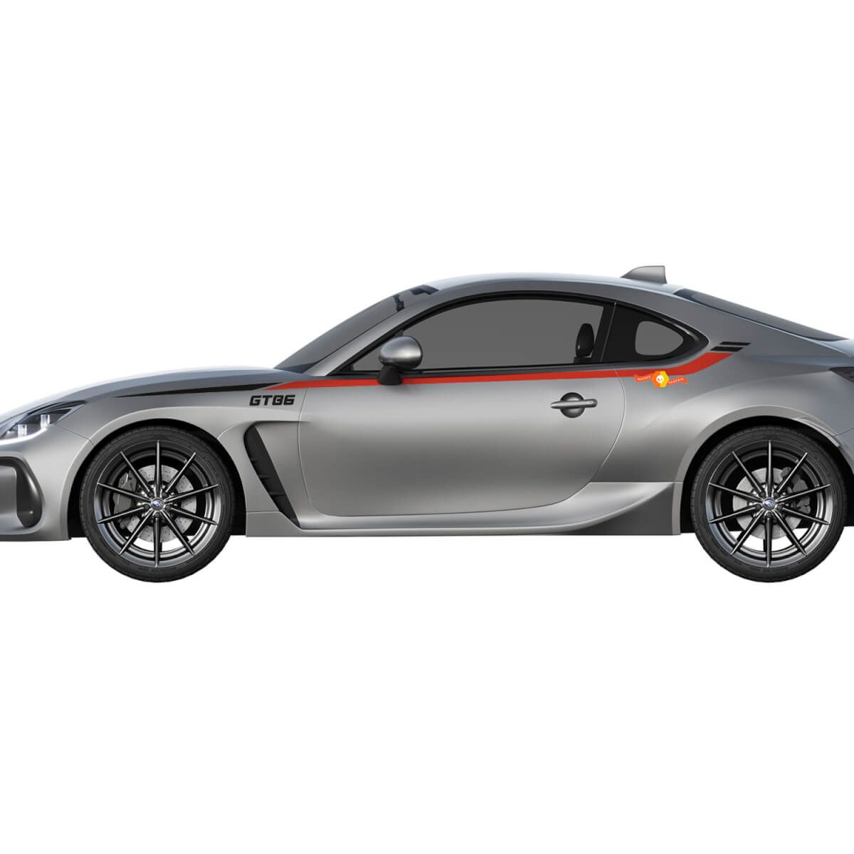 Coppia di adesivi in vinile per strisce da corsa per Toyota TRD GT86
