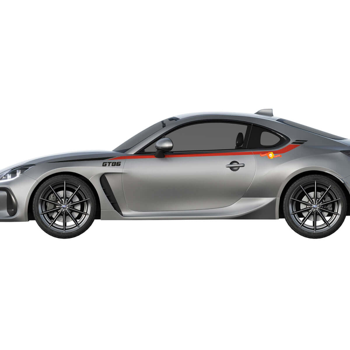 Coppia di adesivi in vinile con strisce da corsa per Toyota TRD GT86
