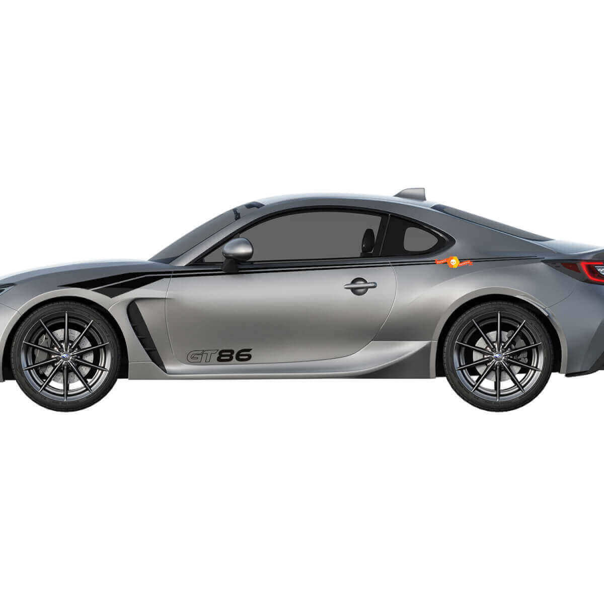 Kit di Adesivi Laterali a Strisce Curve da Corsa per Toyota GT86