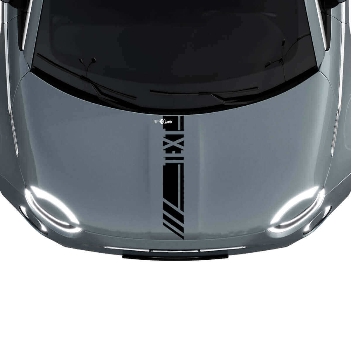 Adesivo Grafico Striscia da Corsa Personalizzata Cofano per Fiat 500