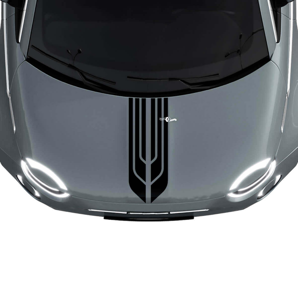 500 Striscia Decalcomania Adesiva a Doppia Striscia Centrale per Fiat 500
