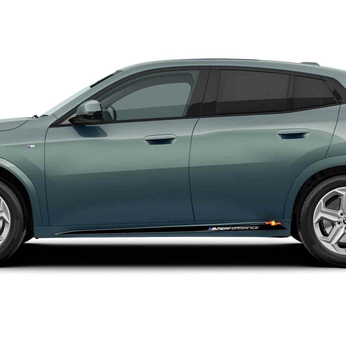 Adesivi in vinile a strisce stile minigonne laterali M Performance per BMW X2 U10