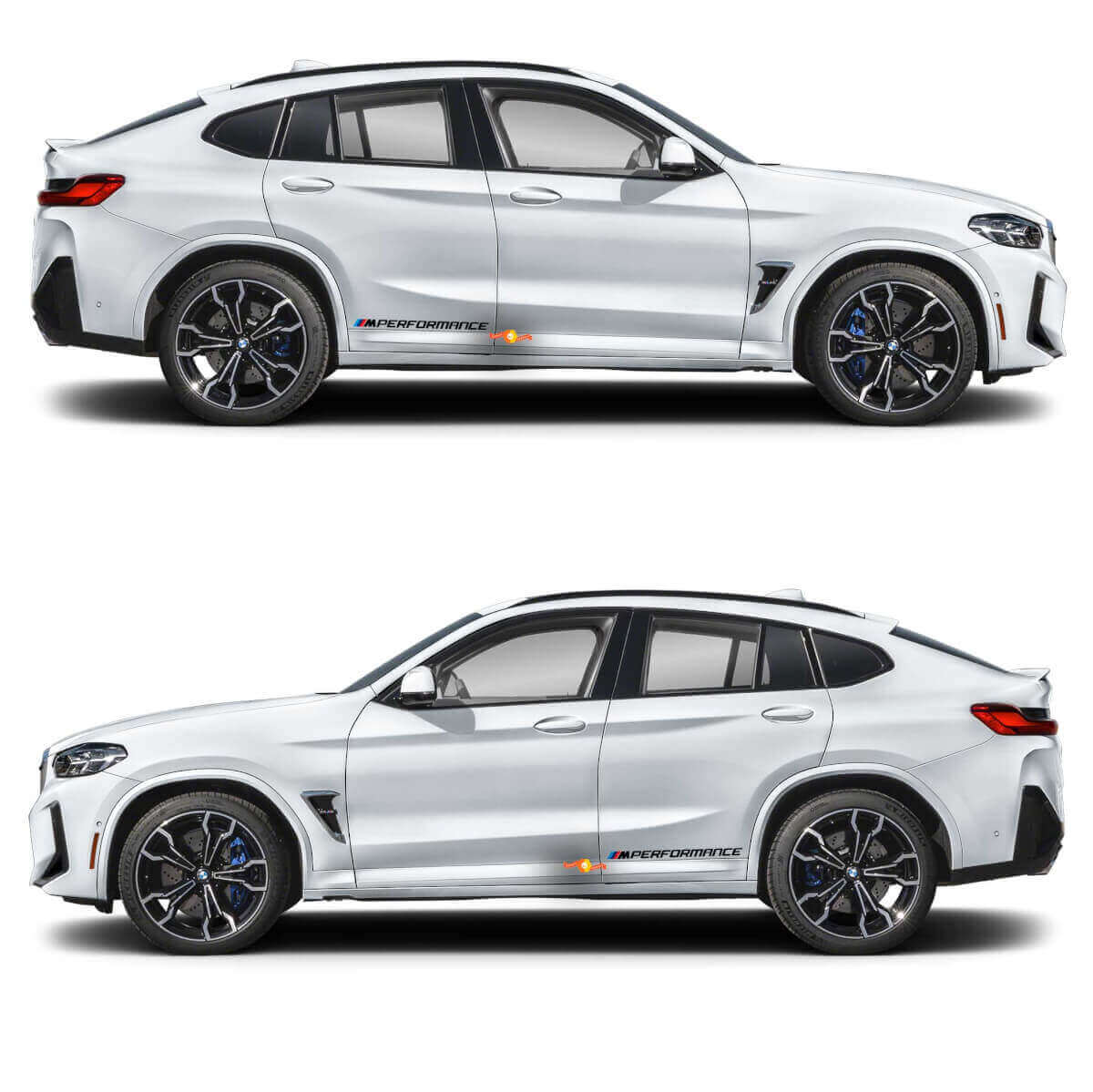 2x adesivo in vinile M Performance per BMW X4M
