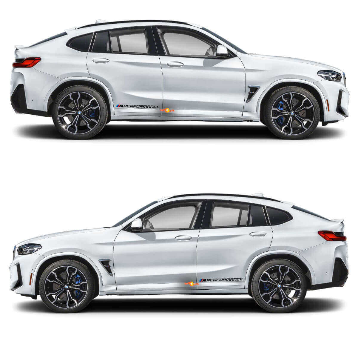 2x adesivo in vinile M Performance per BMW X4M
