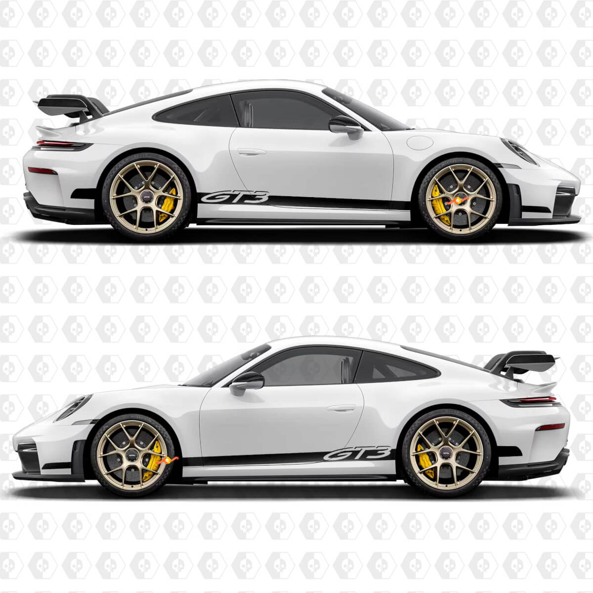 Kit adesivi laterali a strisce GT3 per Porsche 991 gt3

