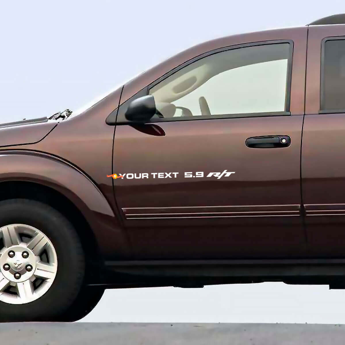 Kit di Adesivi in Vinile con Scritta Personalizzata 5.9 R/T per Porta Laterale Dodge Durango