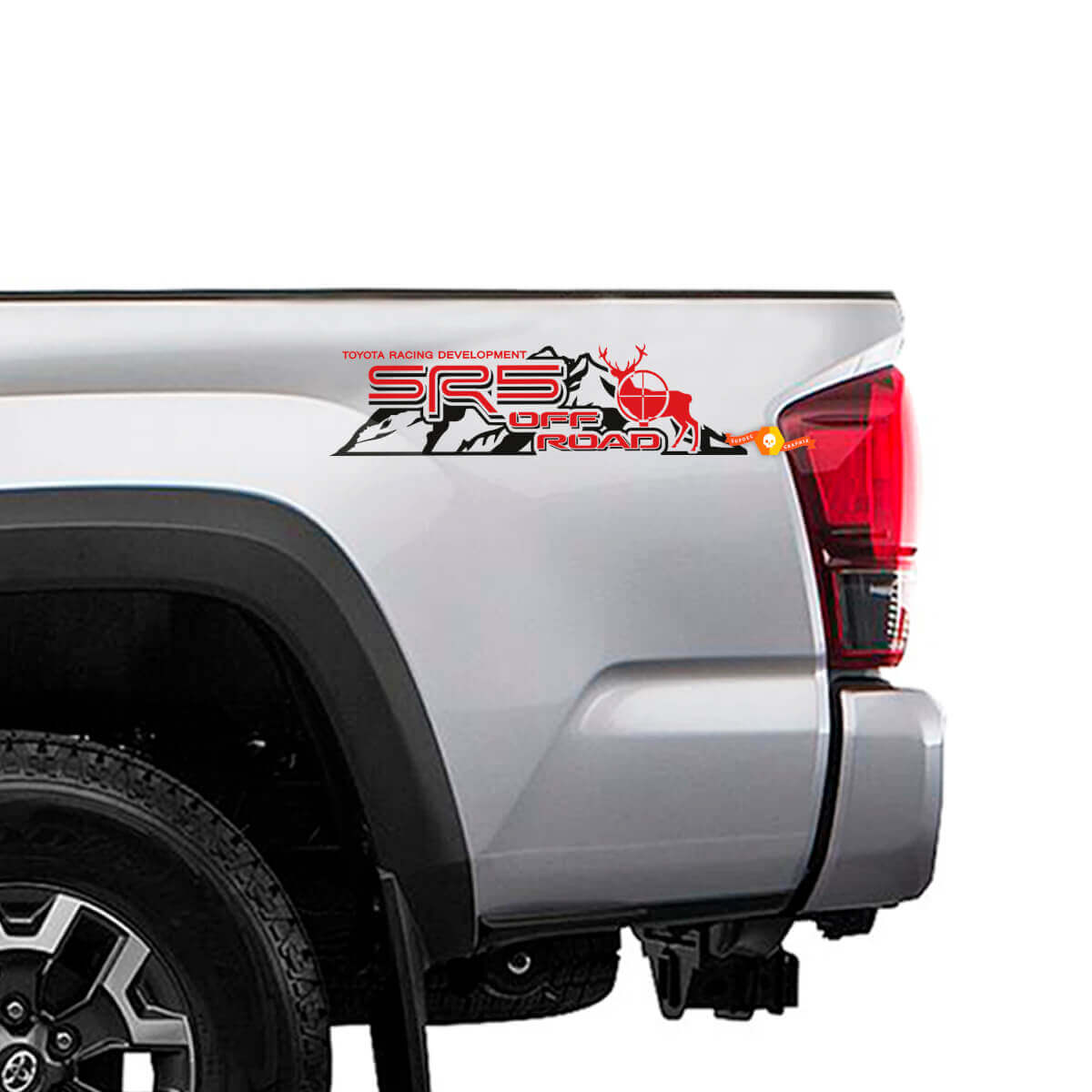 Kit di adesivi in vinile SR5 Off Road Moose Mountain per fiancate di camion Toyota