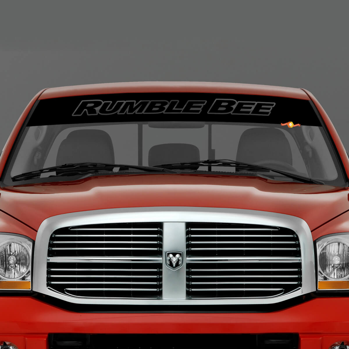 Banner adesivo in vinile Rumble Bee per parabrezza per Dodge RAM

