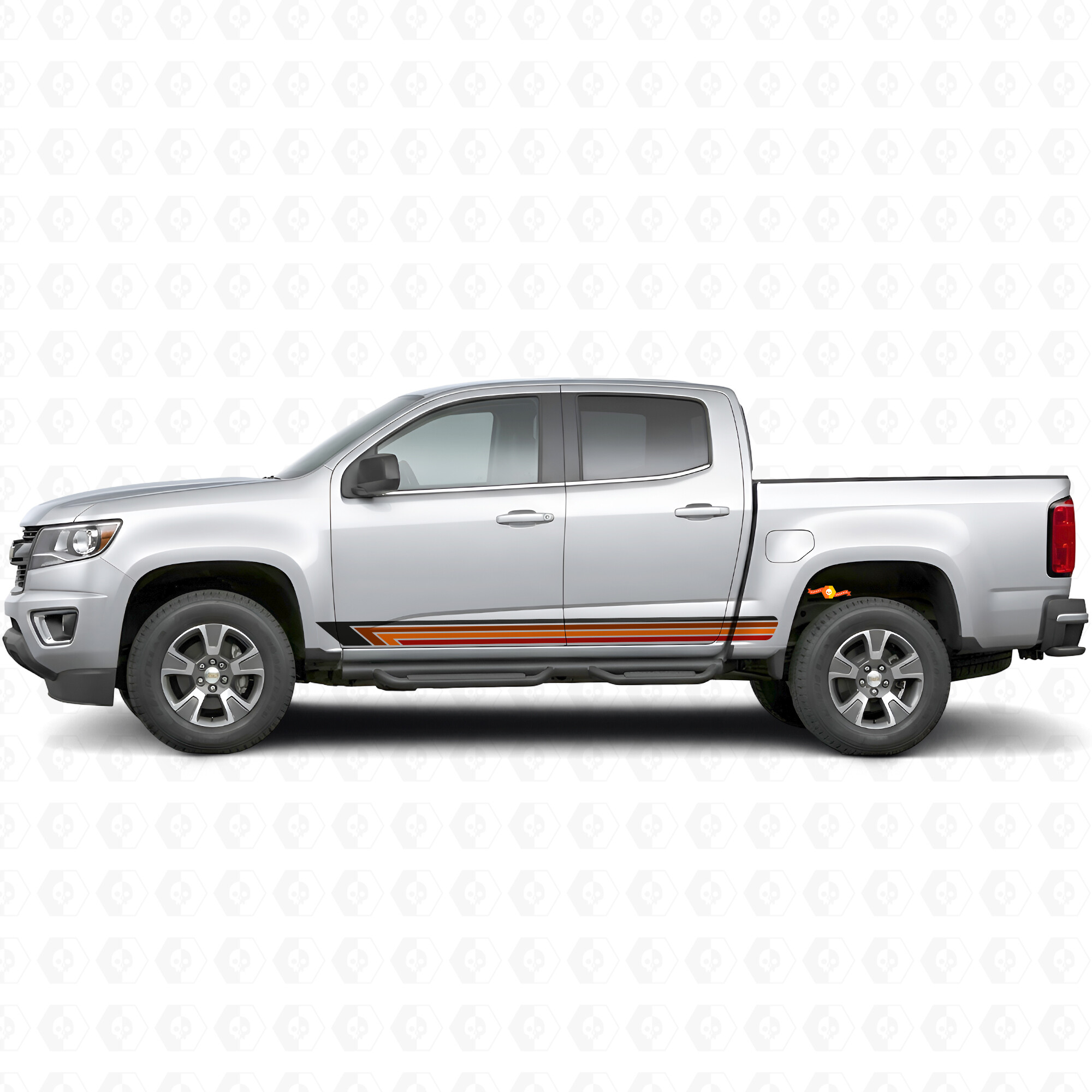 Strisce Viniliche Vintage a Banda per Porta e Pannello Sottoscocca per Chevrolet Colorado 2ª Gen 2015-2022