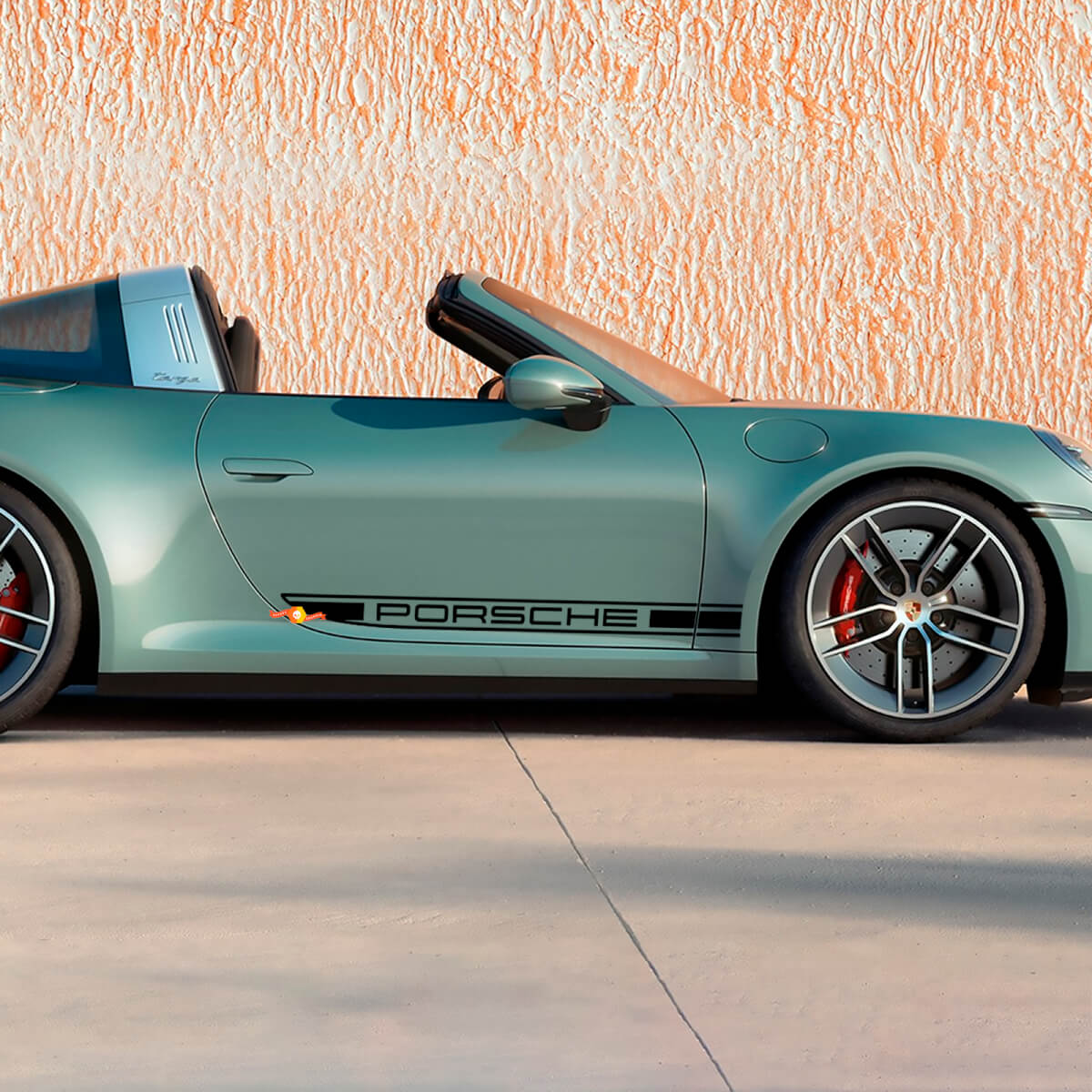 Adesivo decorativo adesivo per porte laterali per Porsche 911 Targa 4S
