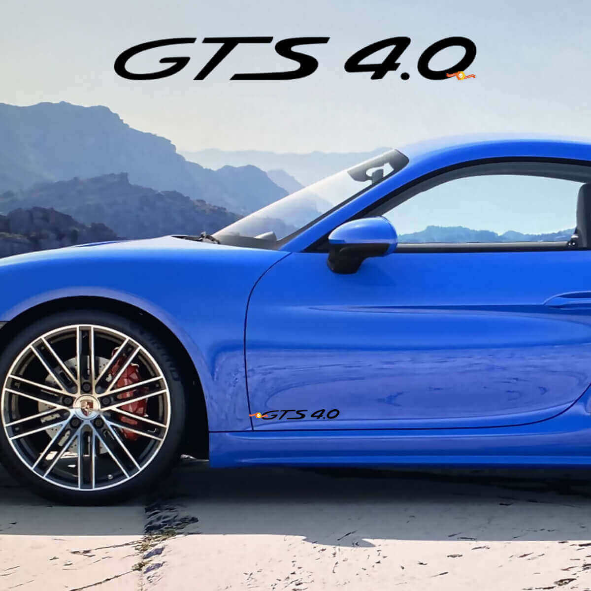 Kit adesivi in vinile per porta laterale GTS 4.0 per Porsche 718 Cayman