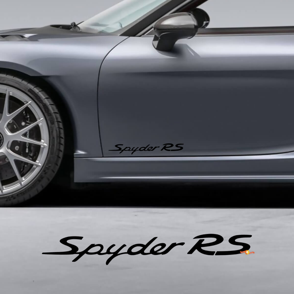 Adesivo decalcomania per portiere laterali per Porsche 718 Cayman Spyder RS
