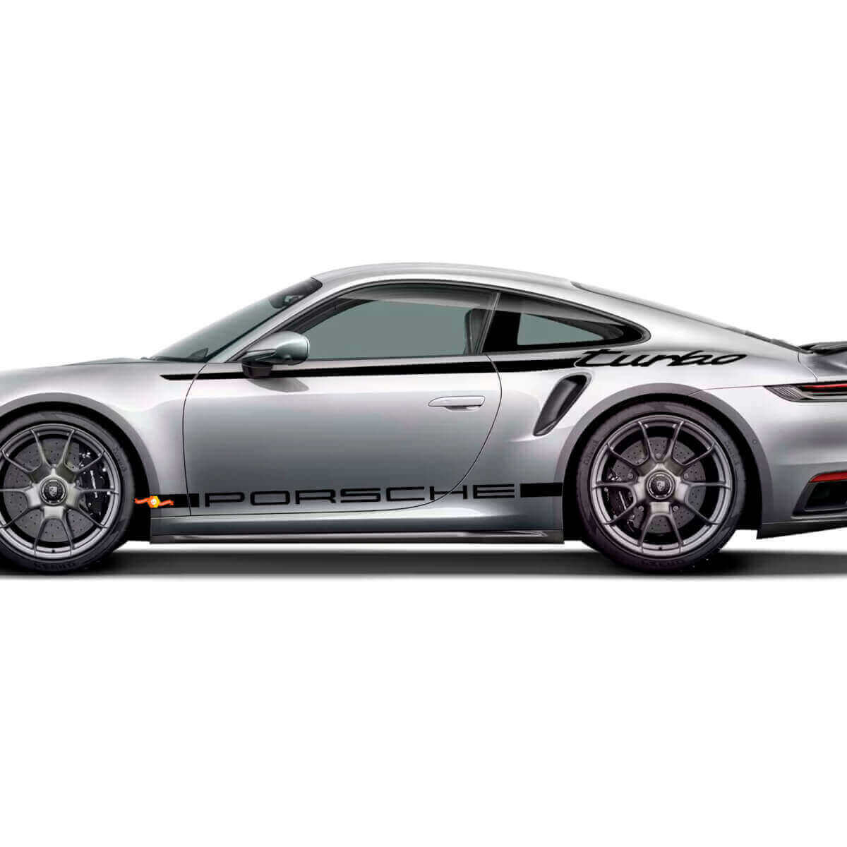 Kit adesivi grafici Heritage Design a strisce 911 Turbo 50 anni 2025 per Porsche 911 Turbo S 992.2
