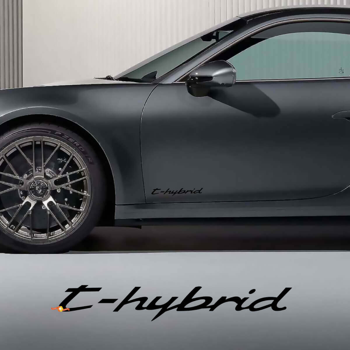 Adesivo decalcomania per portiere laterali T-hybrid per Porsche 911 turbo S T-hybrid
