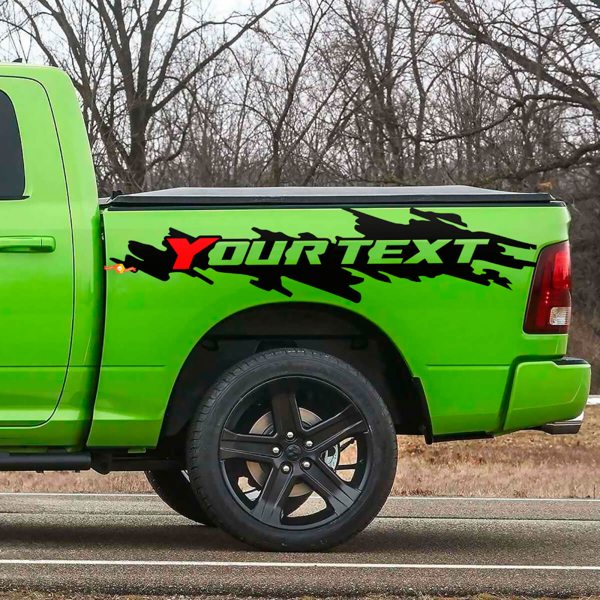 Kit adesivo in vinile personalizzato per protezione parafanghi per Dodge Ram Rebel