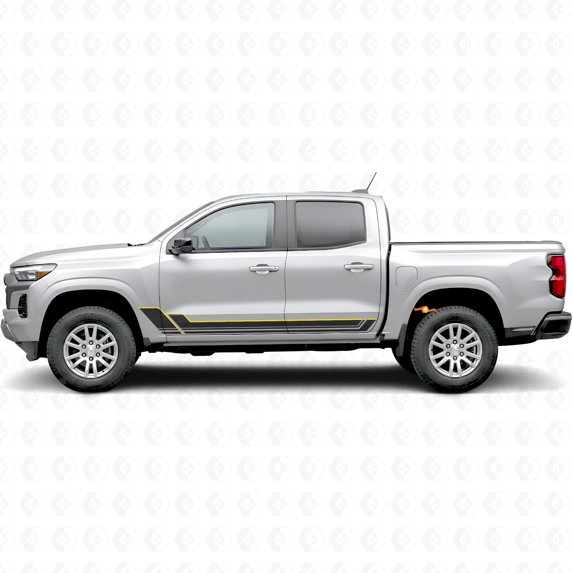 Strisce in Vinile Contorno Angolare Porta e Sottoscocca per Chevrolet Colorado 3ª Gen 2023-2026