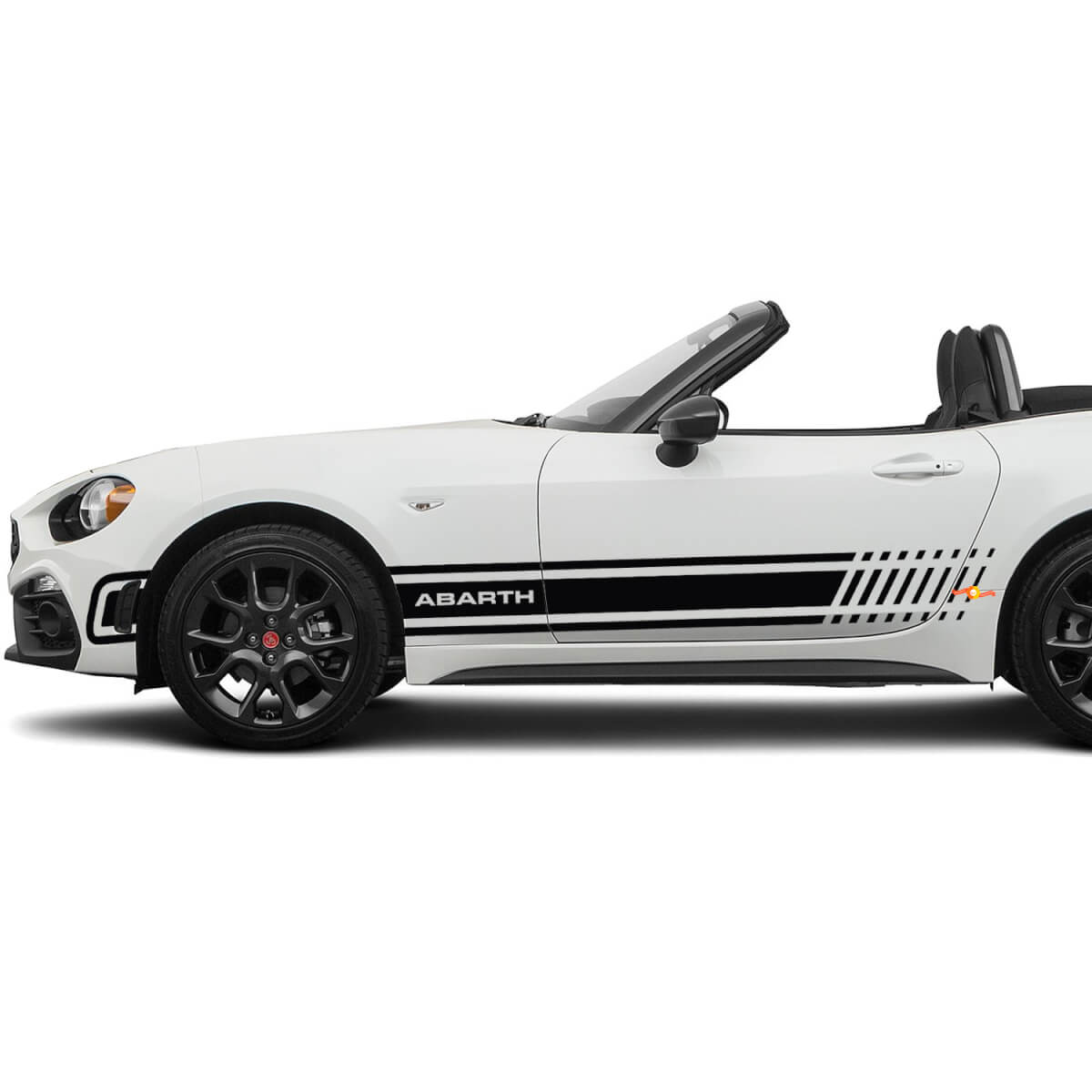 Adesivo grafico a strisce laterali per Fiat 124 Spider Abarth
