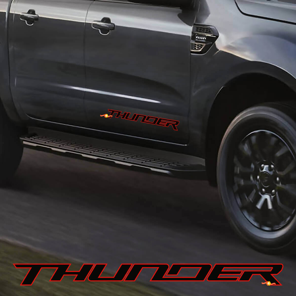 Adesivi per portiere laterali per Ford Ranger THUNDER
