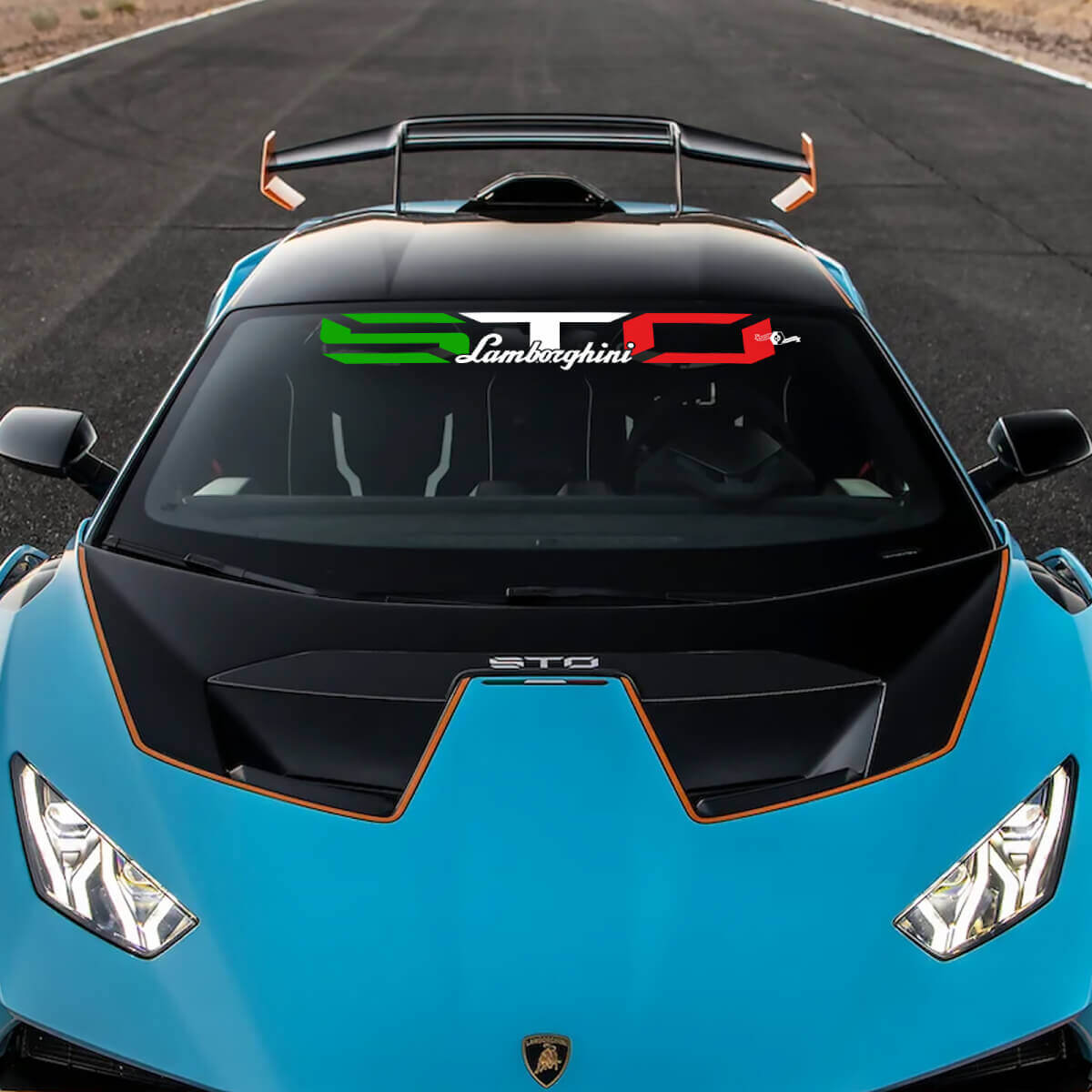 Adesivo in vinile STO Windshield Racing per Lamborghini STO
