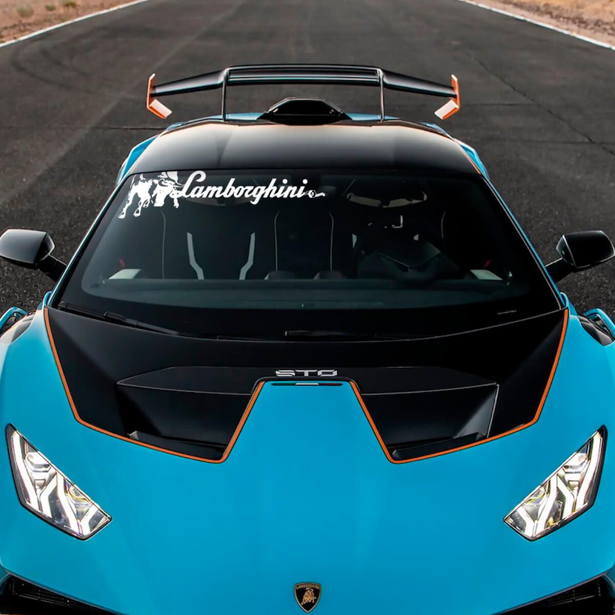 Striscia centrale del cofano logo STO Adesivo in vinile Racing Graphics per Lamborghini STO
