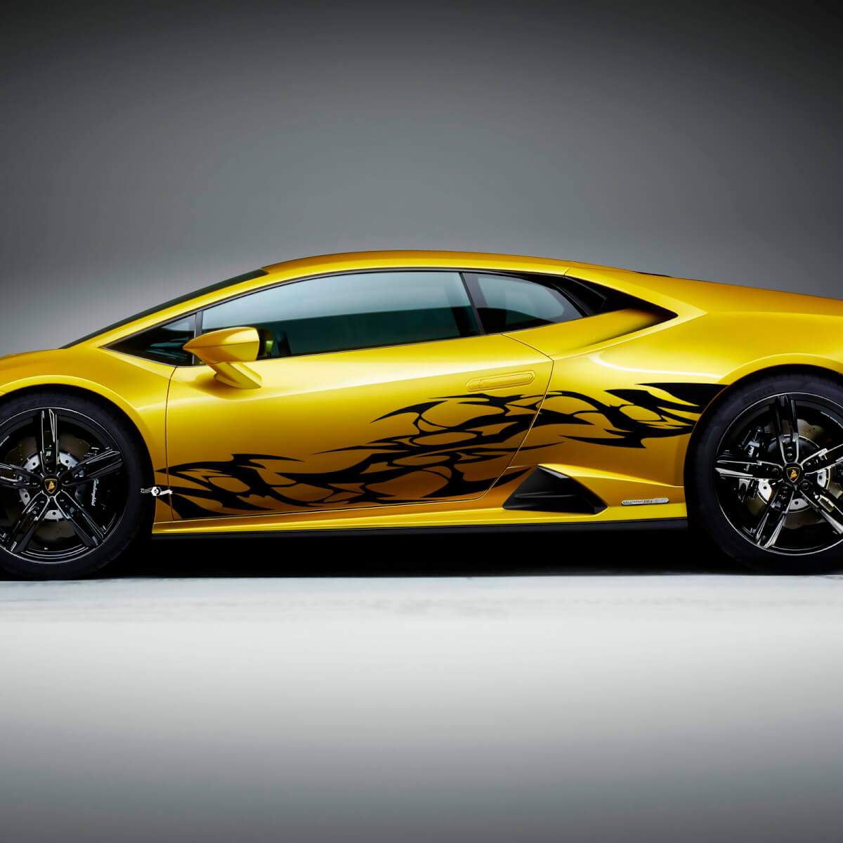 Grafica laterale Adesivo in vinile Tribale Racing per Lamborghini Huracan Evo
