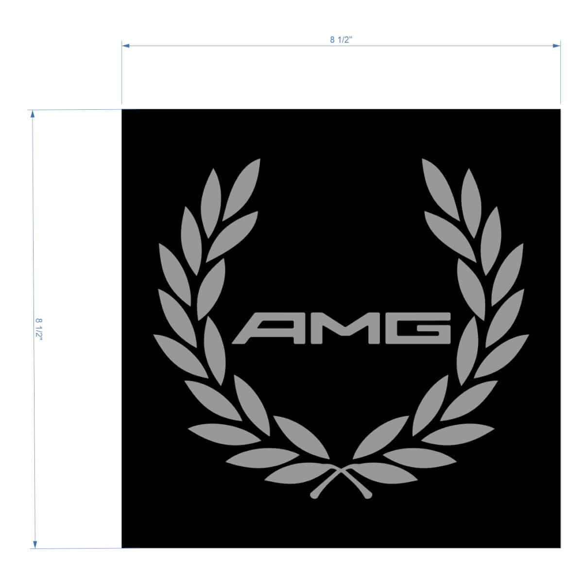 Adesivo in Vinile Universale AMG Racing Wreath per Mercedes-Benz Classe S