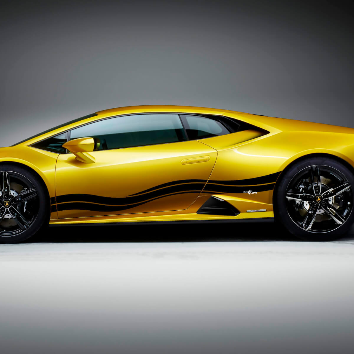 Adesivi in vinile per grafica a strisce laterali per Lamborghini Huracan Evo
