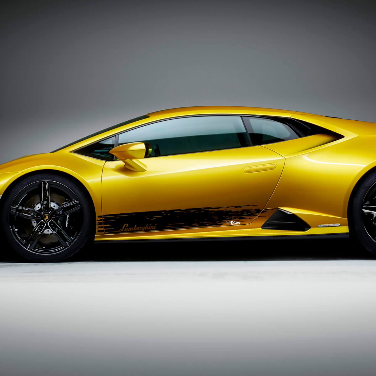 Grafica a strisce laterali usurata Adesivo in vinile da corsa per Lamborghini Huracan Evo
