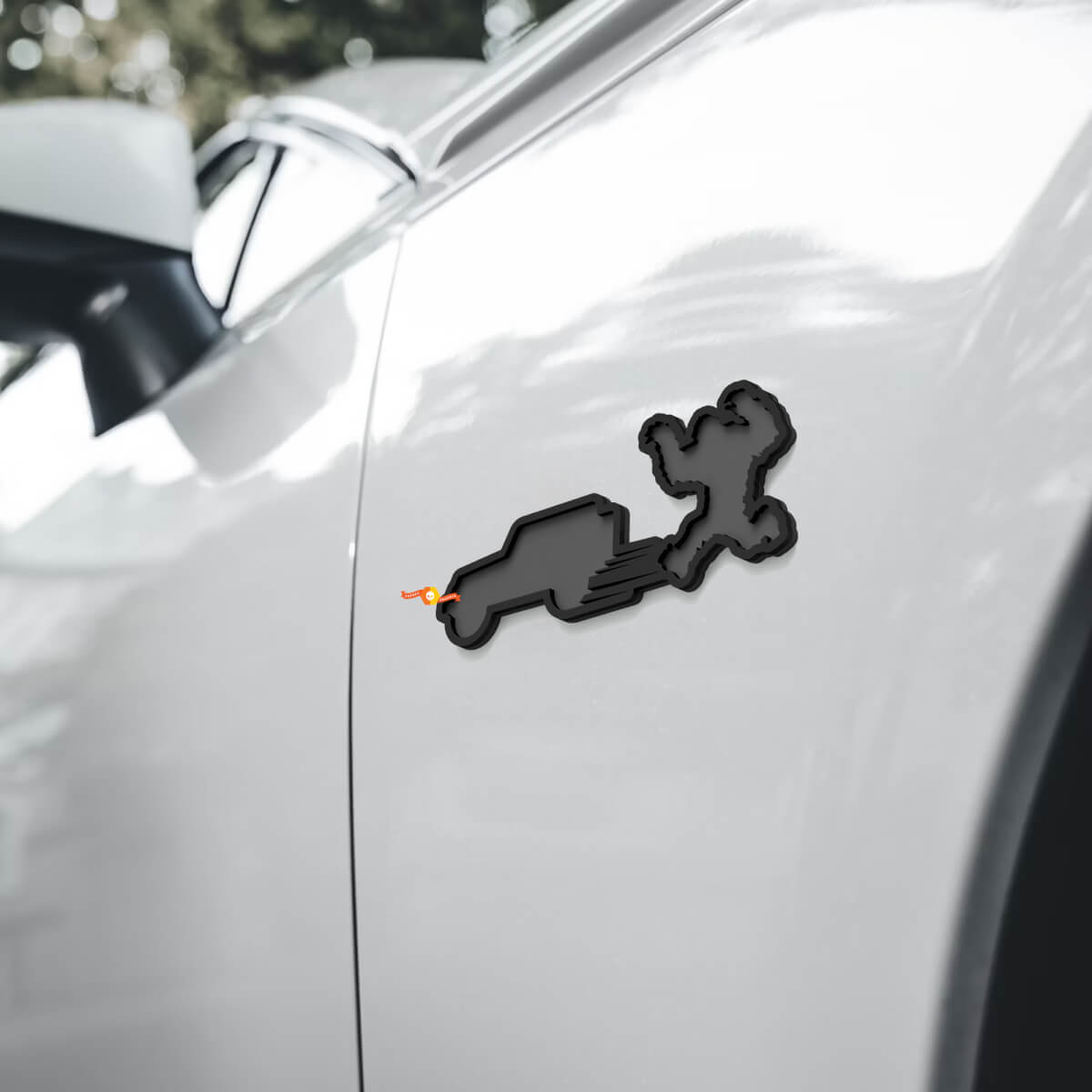 Emblema del parafango Jeep Yeti Sasquatch 3D