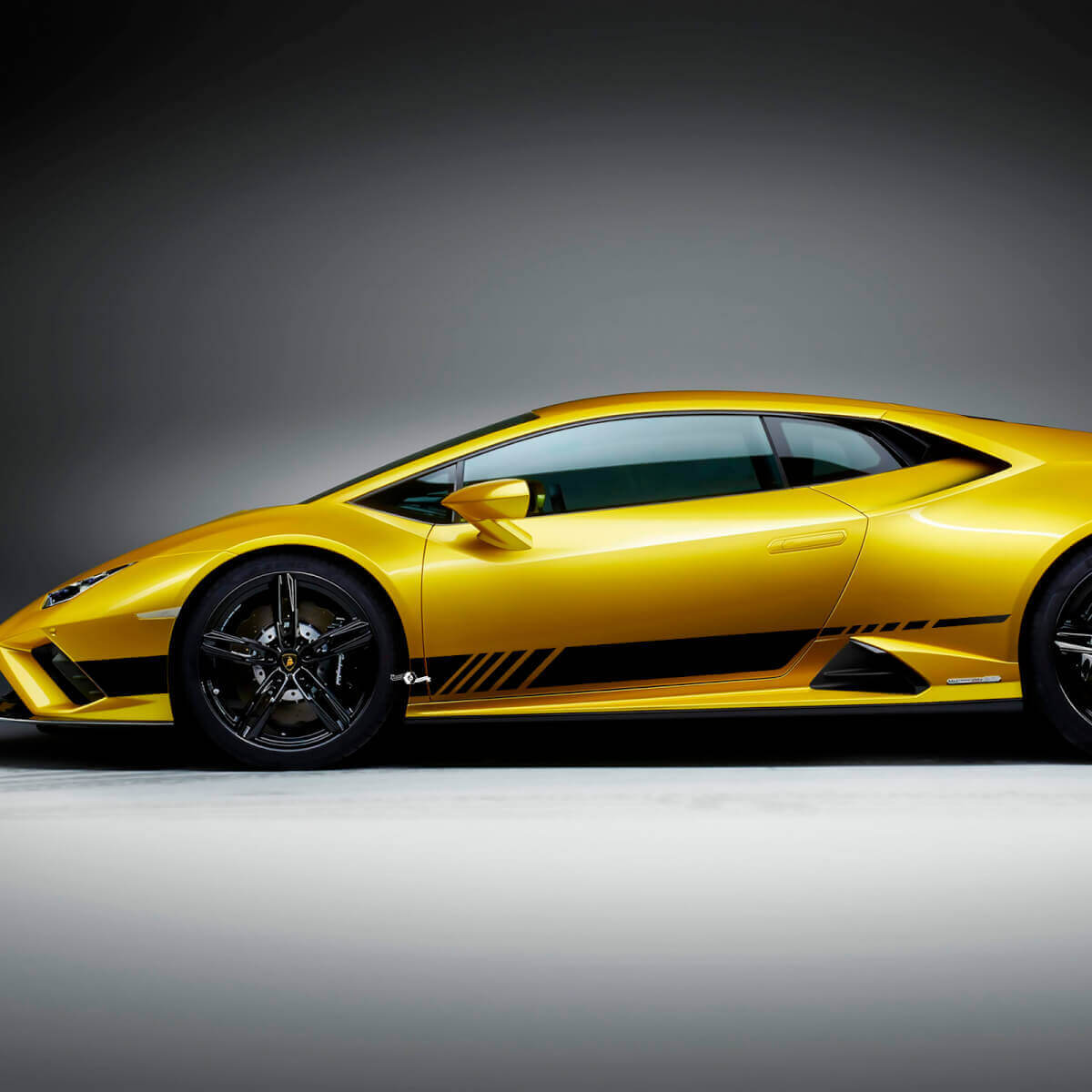 Adesivi Grafici Strisce Laterali Racing in Vinile per Lamborghini Huracan Evo