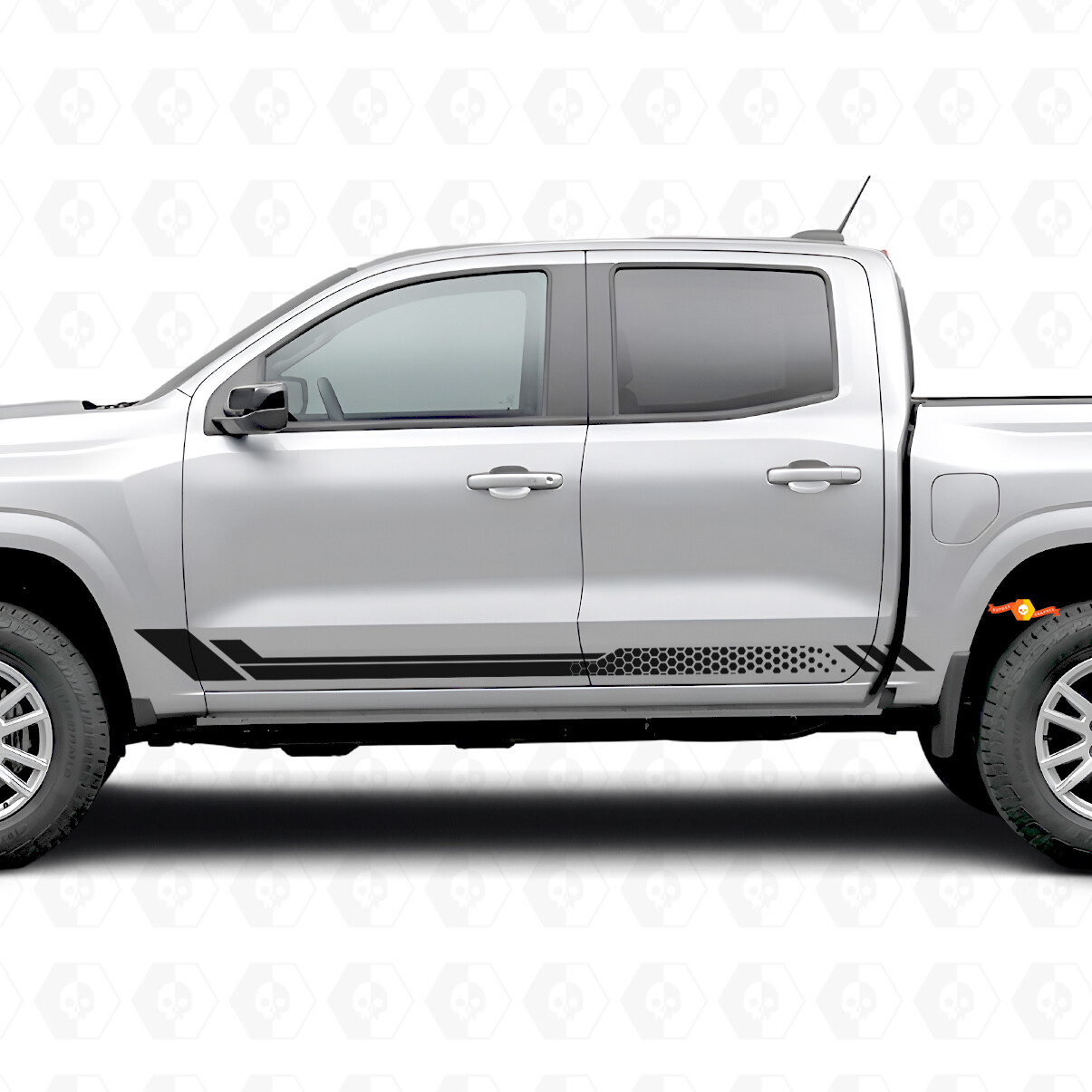 Strisce in vinile a nido d'ape per portiere e pannelli sottoporta per Chevrolet Colorado 3ª Generazione 2023-2026