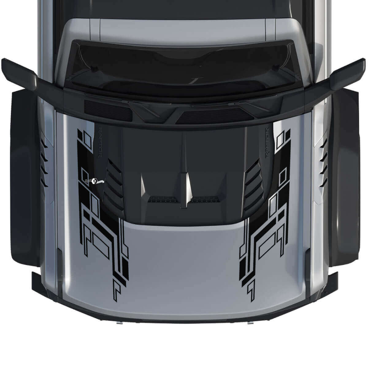 Adesivo grafico avvolgente per cofano Bronco Raptor per Ford Bronco
