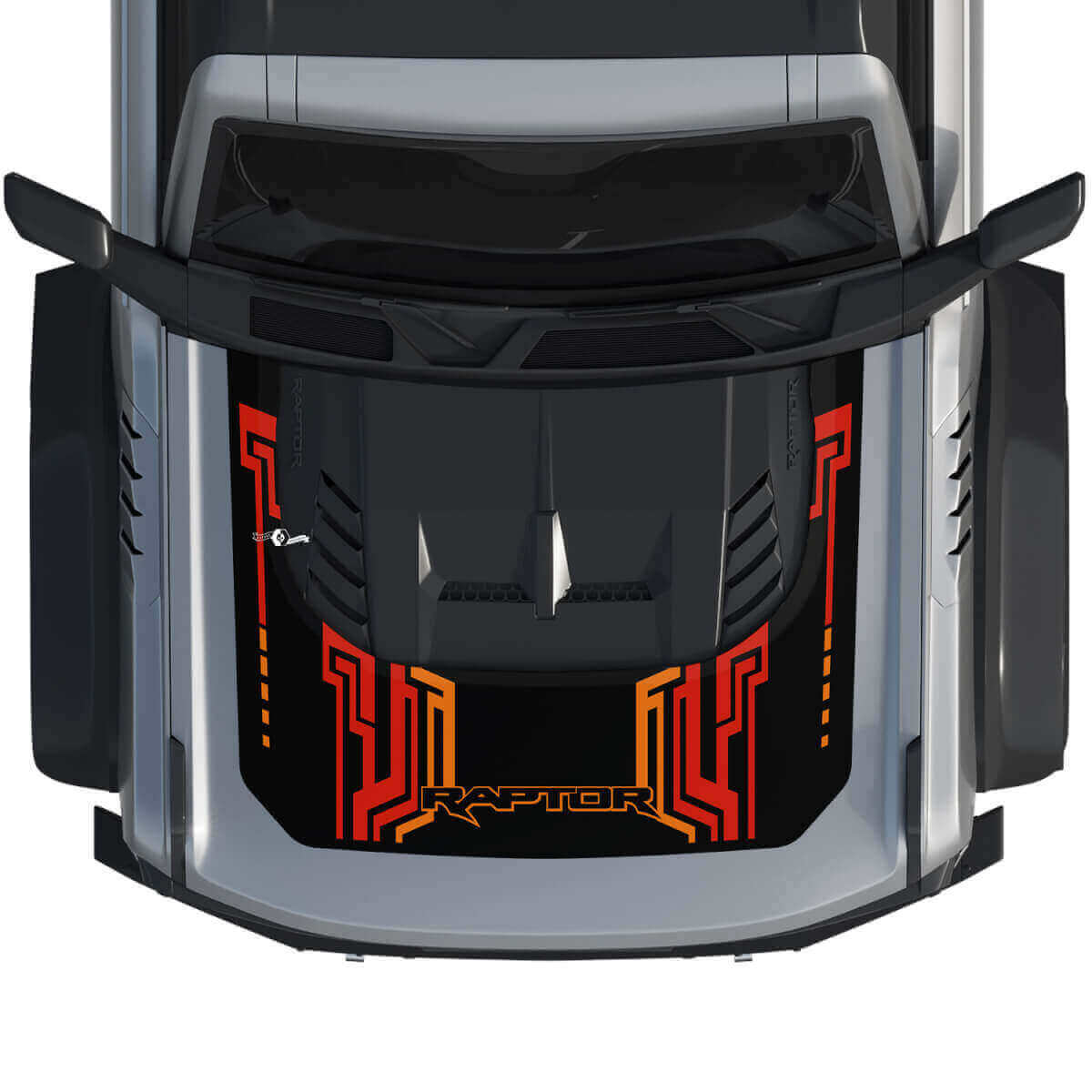 Adesivo Grafica Copri Cofano 4 per Musclecar horse power truck