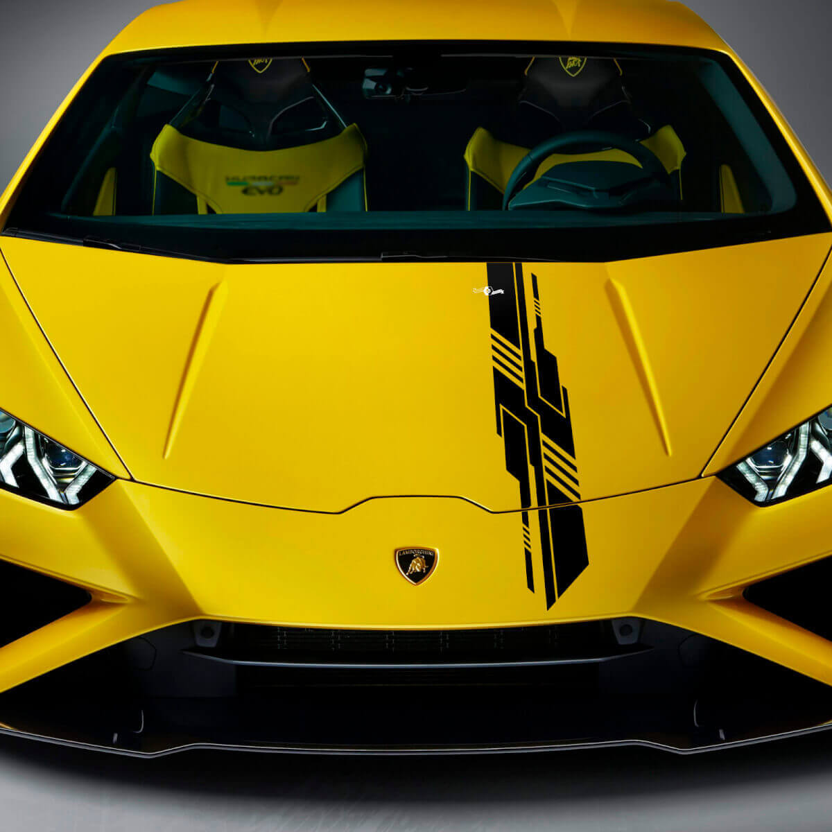 Striscia di Design Cofano Adesivo Vinile Racing Grafica 3 per Lamborghini Huracan Evo