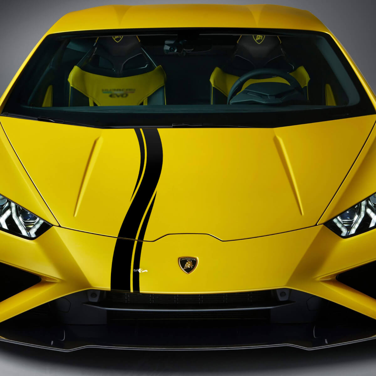 Adesivo in vinile a scacchi per cappuccio per Lamborghini Huracan Evo