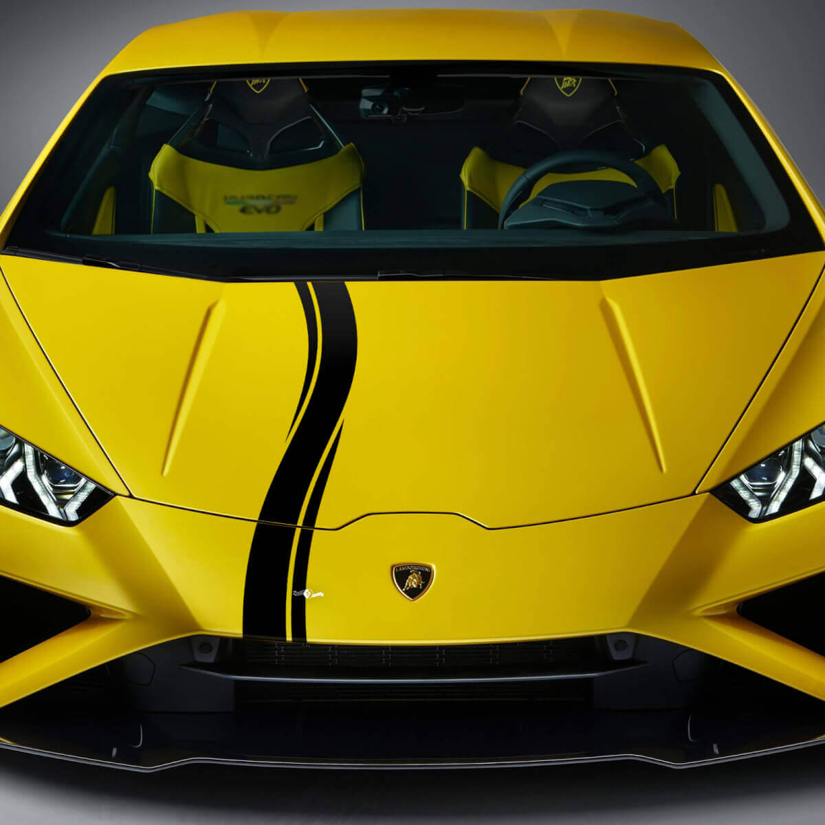 Adesivo in vinile a scacchi per cappuccio per Lamborghini Huracan Evo
