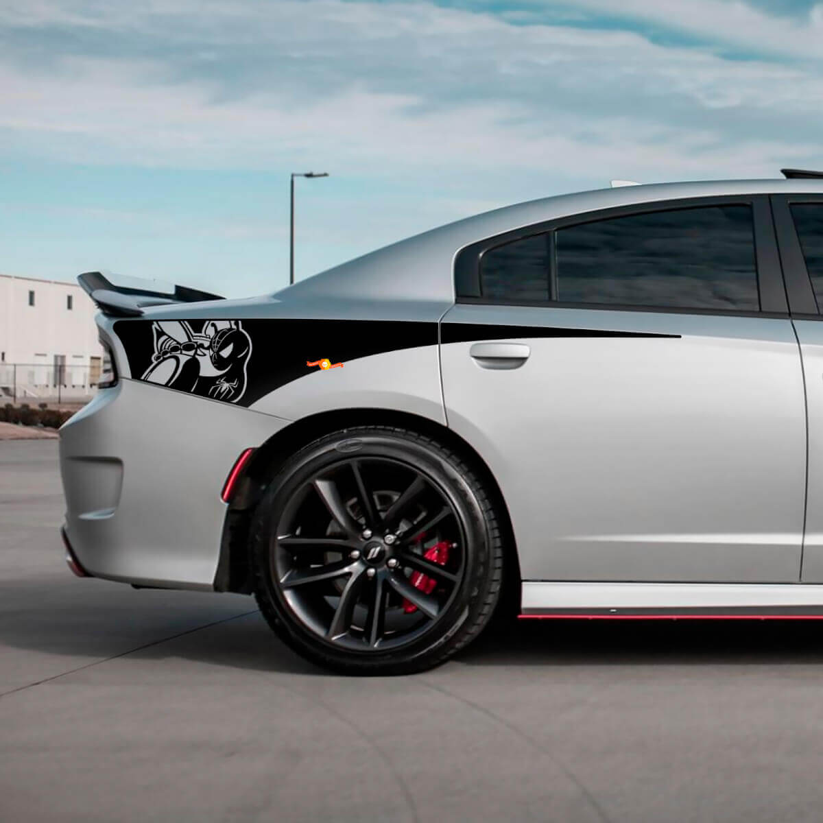 Adesivo in vinile per fiancata posteriore Scat Pack per Dodge Charger
