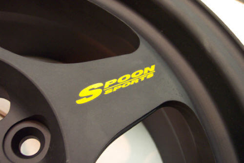 Set Adesivi in Vinile per Raggi Cerchio Stile Spoon Sports per Honda