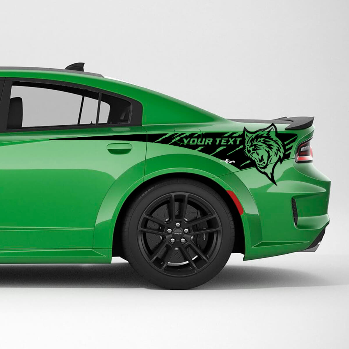 Kit Adesivi in Vinile Personalizzati per Lati Posteriori Hellcat per Dodge Charger