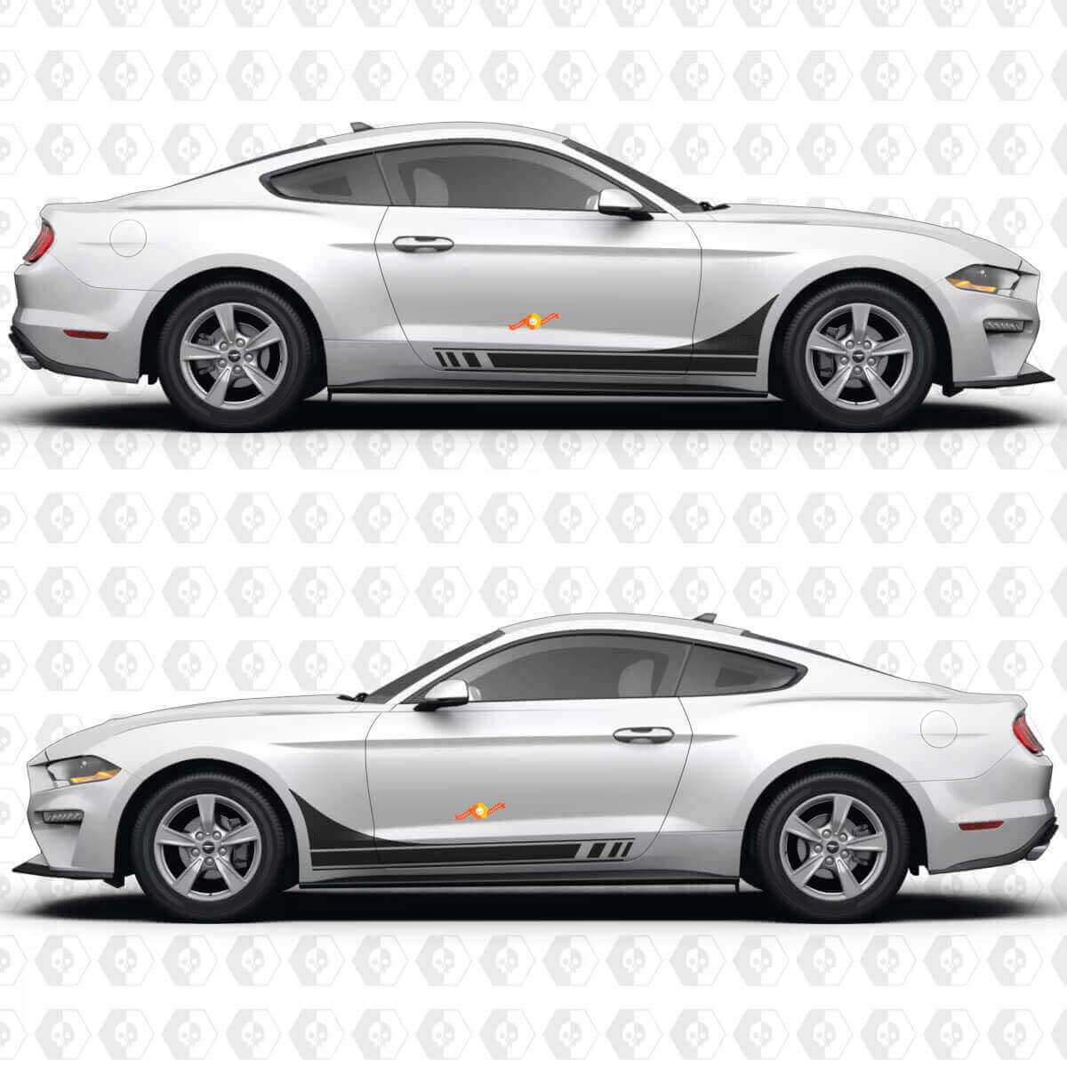 Adesivo in Vinile con Strisce Laterali Racing per Musclecar Musclecarmodel GT