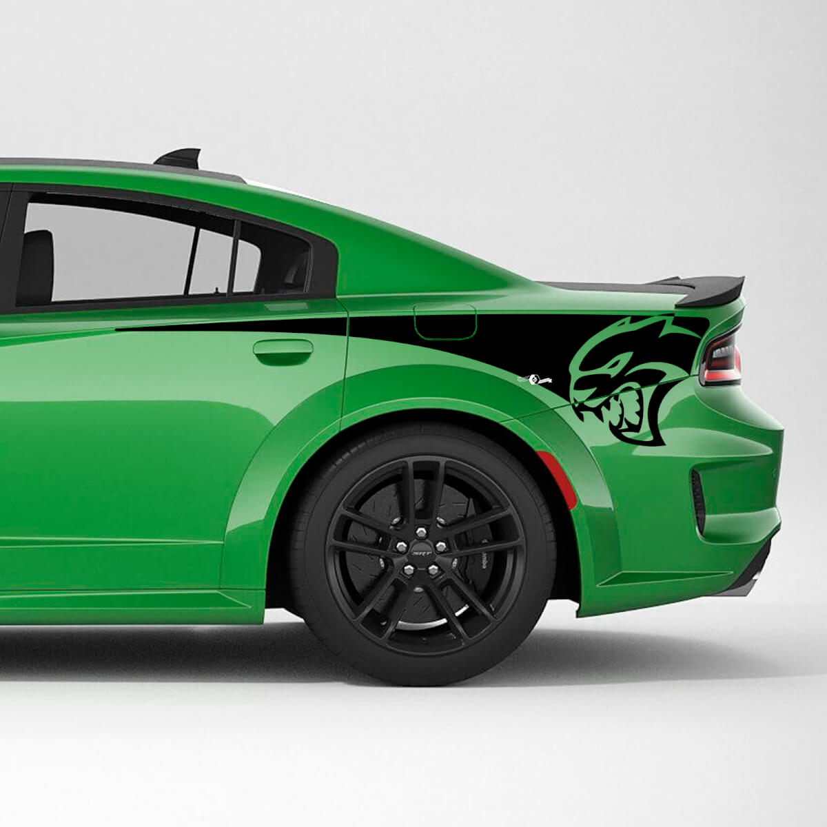 Hellcat SRT Adesivo in vinile per fiancata posteriore per Dodge Charger
